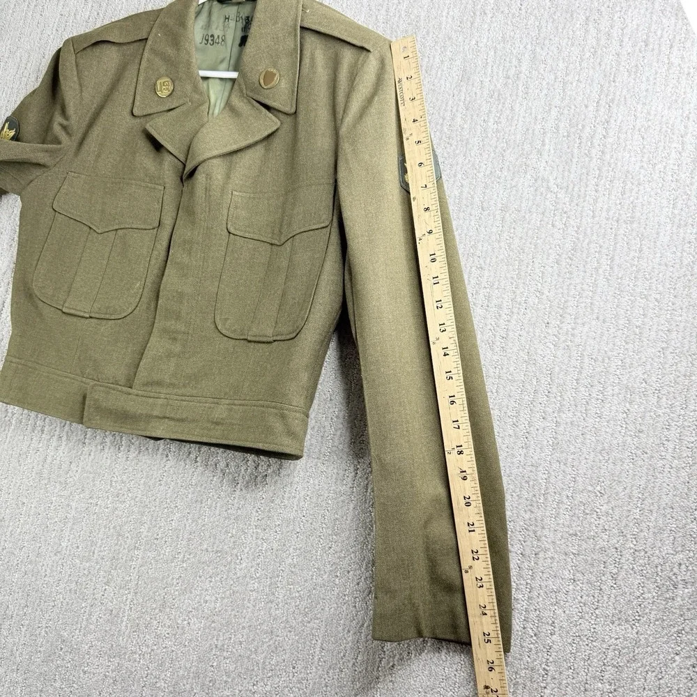 Vintage M-1950 US Army Ike Jacket Men's 40 L Wool OD WWII Korean War